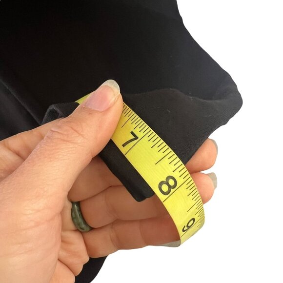 Chicos Black Mid Rise Pull On Straight Pants 1 Medium - Picture 10 of 12